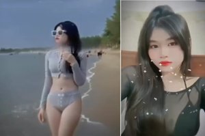 Kim Anh trên bãi biển bị quan hệ sung sướng rên la